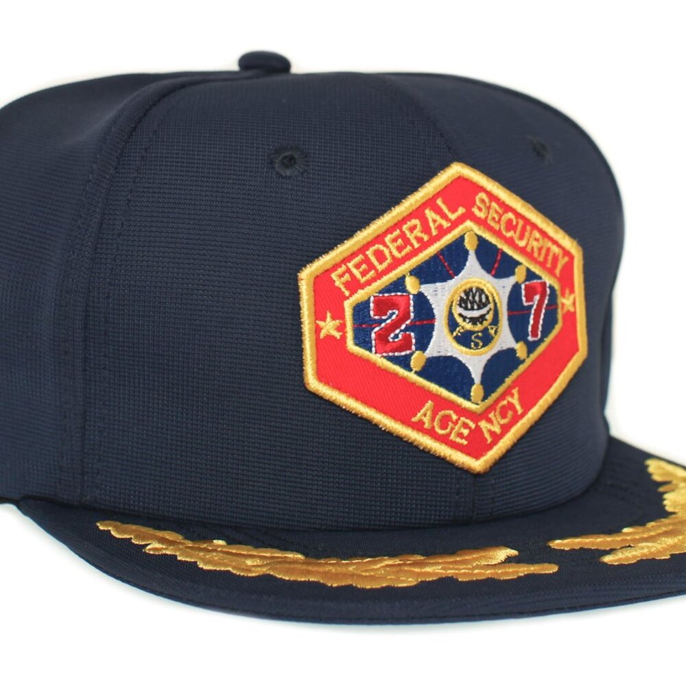 Outland Movie Hat Flat Bill Federal Security Agency Patch Adult Cap Navy